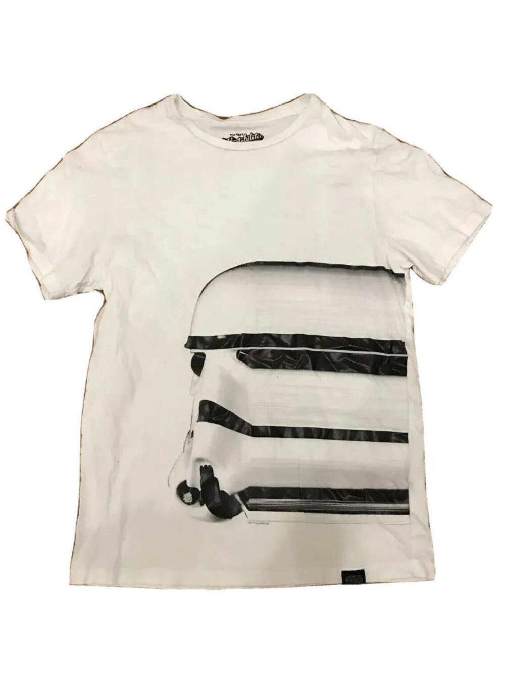 Star Wars Old Navy Boys Graphic T-Shirt White Black Youth Medium Stormtrooper